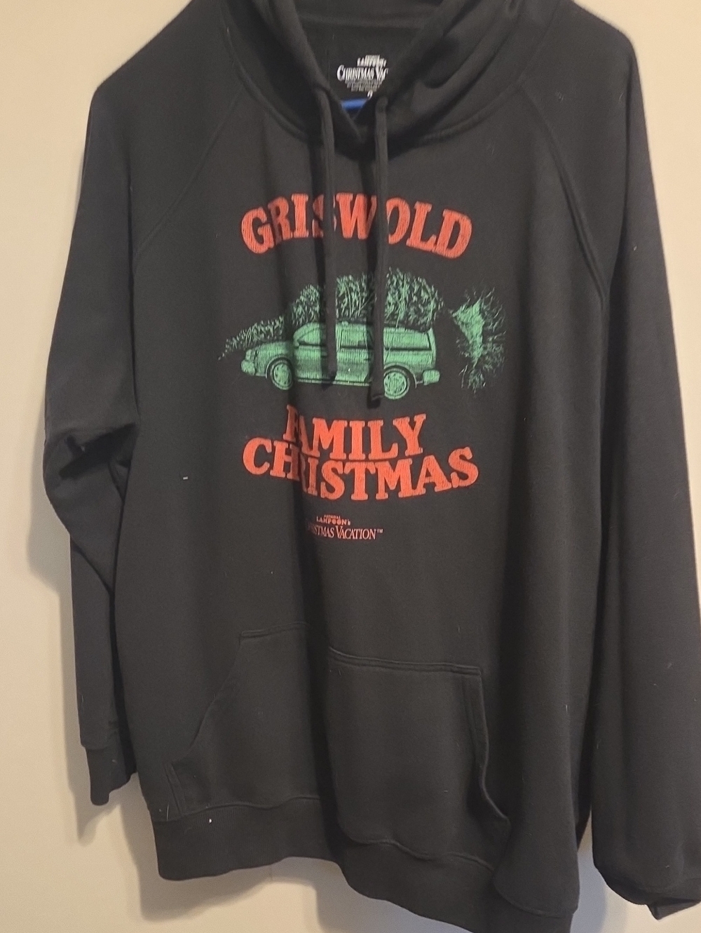 torrid Black Hoodie with Red and Green Griswold Family Christmas Graphic